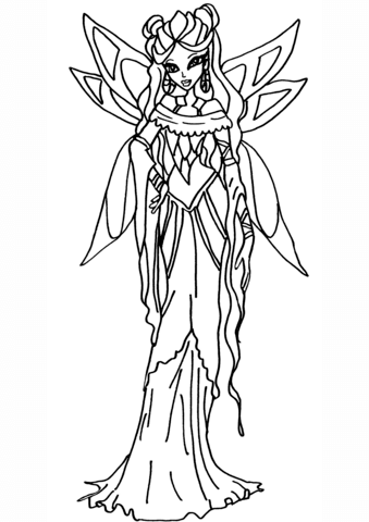 Winx Club Sybilla Coloring Page